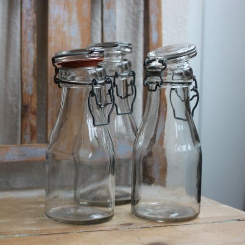 Flaska - 3/4l Mjölkflaska med Glaslock