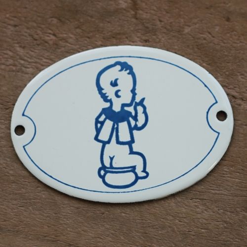 Emaljskylt - Potta