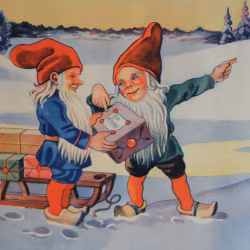 Pappersbonad - Tomtar på Kälke