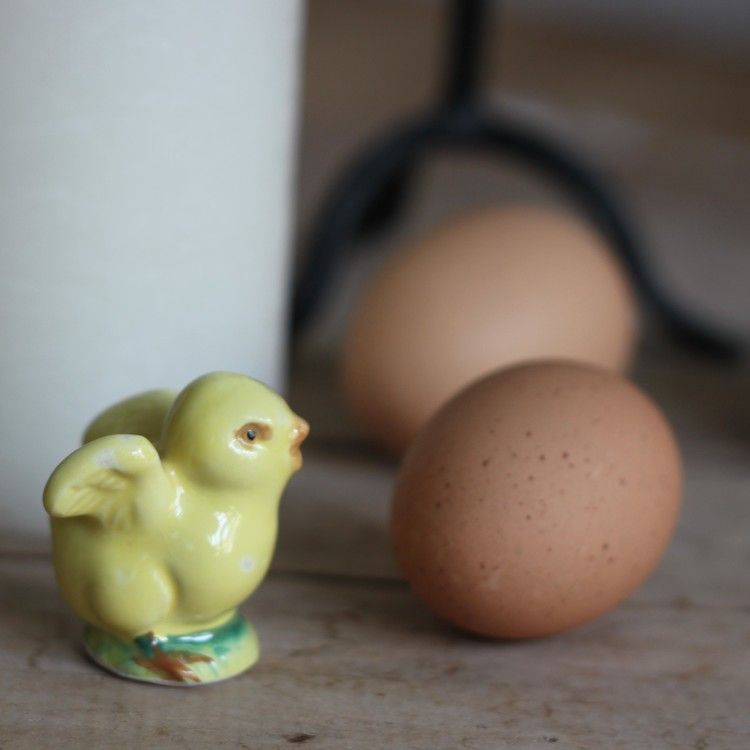 Kyckling - Porslin Liten Gul