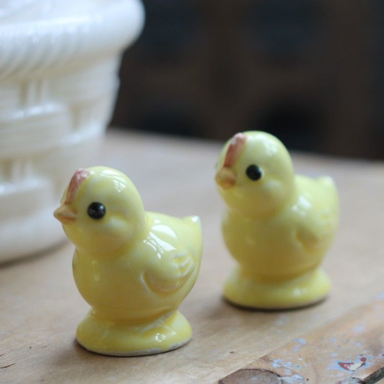 Kyckling - Porslin Liten Gul