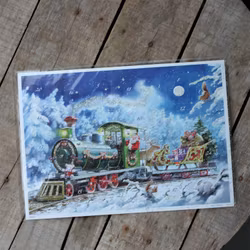 Adventskalender - Tomten kör Tåg