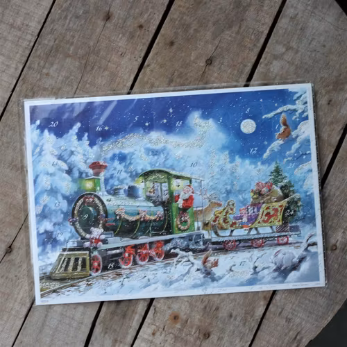 Adventskalender - Tomten kör Tåg