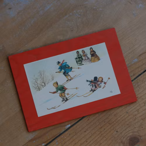 Tavla - Vintermotiv ur Tant Brun, Tant Grön, Tant Gredelin