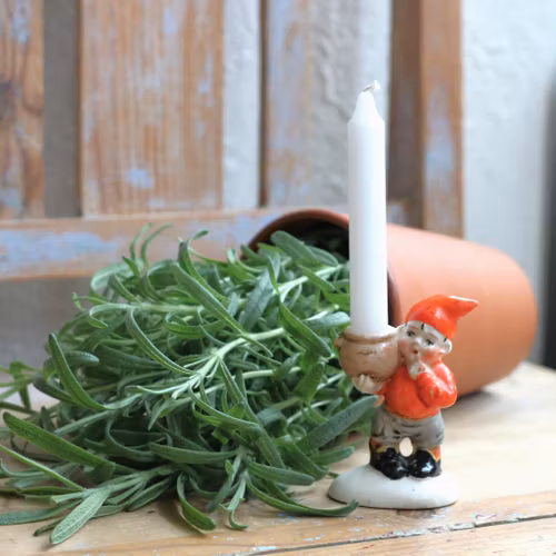 Tomte - Porslinsljusstake