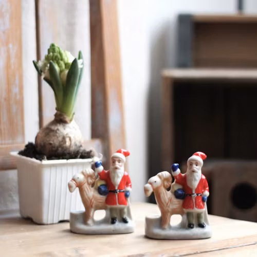 Tomte - Porslinstomte Ljusstake