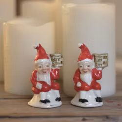 Tomte - Porslinstomte Ljusstake