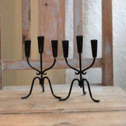 Ljusstake - Svart i metall