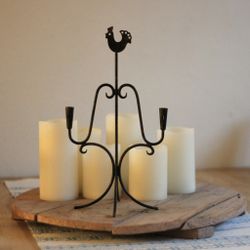 Ljusstake - Metall svartmålad