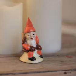 Tomte - Porslinstomte Ljusstake