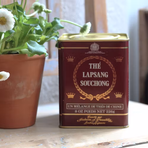 Plåtburk - Teburk brun