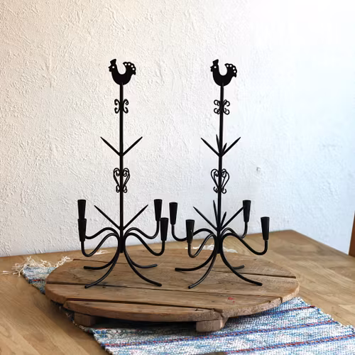 Ljusstake - Svart i metall