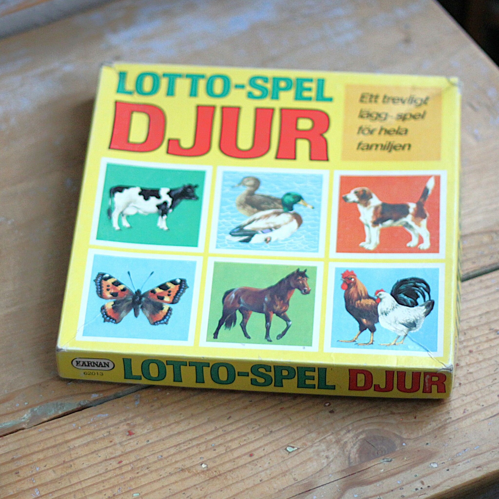 Spel - Djur lotto