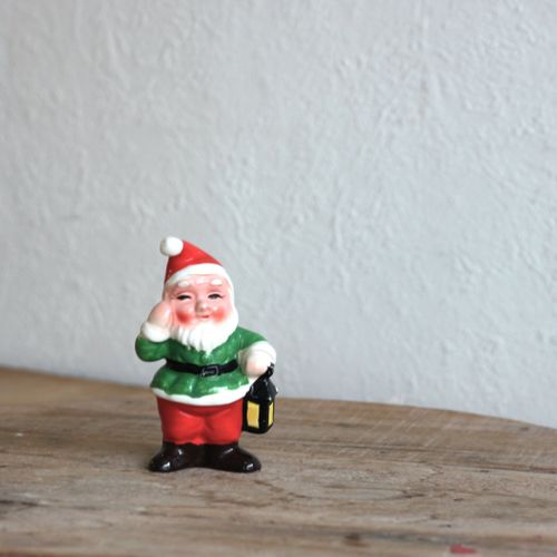 Tomte - porslinstomte med lykta