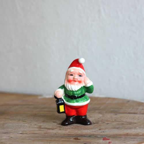 Tomte - porslinstomte med lykta