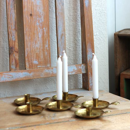 Ljusstake - Kammarljusstake i mässing