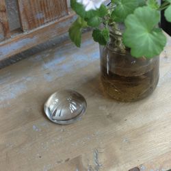Brevtyngd  - Rund lins i klart glas