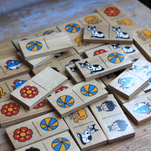 Spel - Domino trä