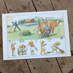 Barnkammarbild - 101 Annika Räfsa, Mjölka...