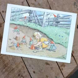 Brnkammarbild - 109 Annika och Tomtemor