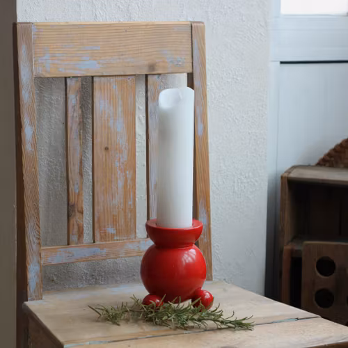 Ljustake - Röd i trä
