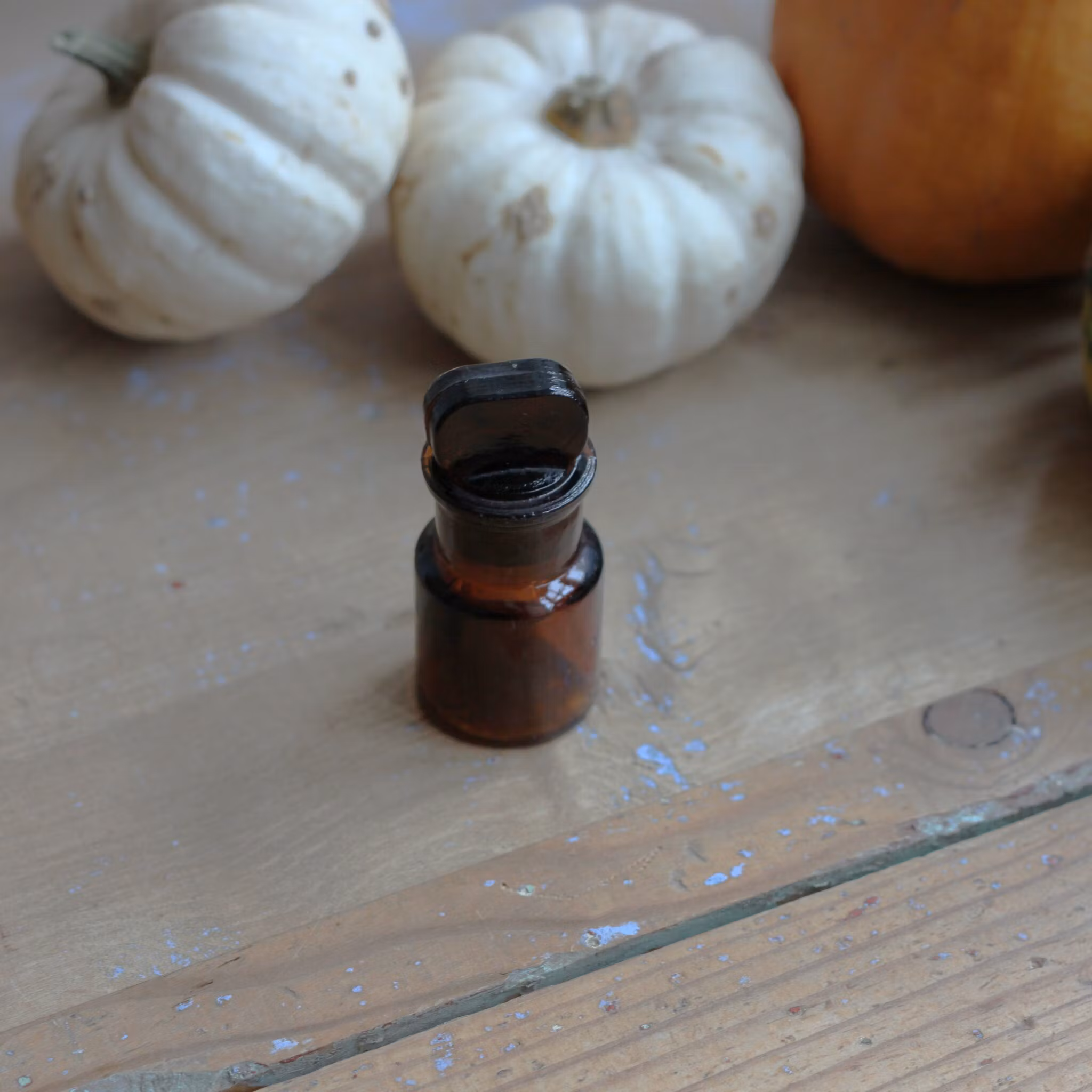 Flaska - Mini Apoteksflaska Brun i Glas