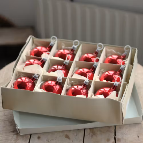 Julgranskulor - Kulor röda