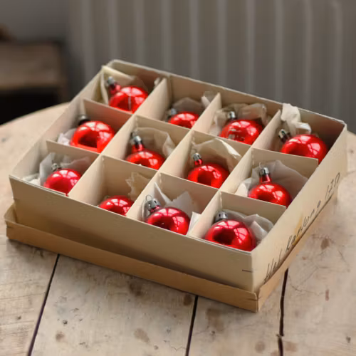 Julgranskulor - Kulor röda