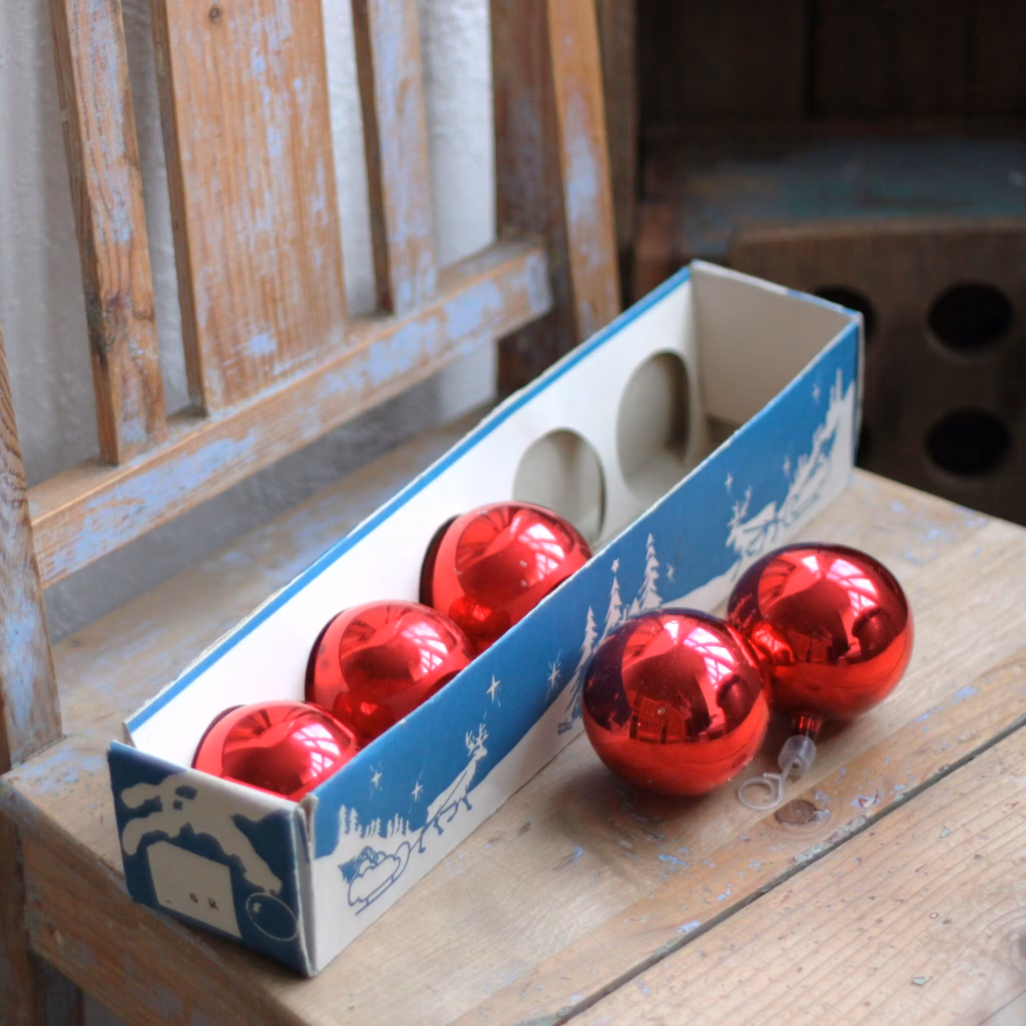 Julgranskulor - Kulor röda