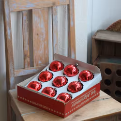 Julgranskulor - Kulor röda