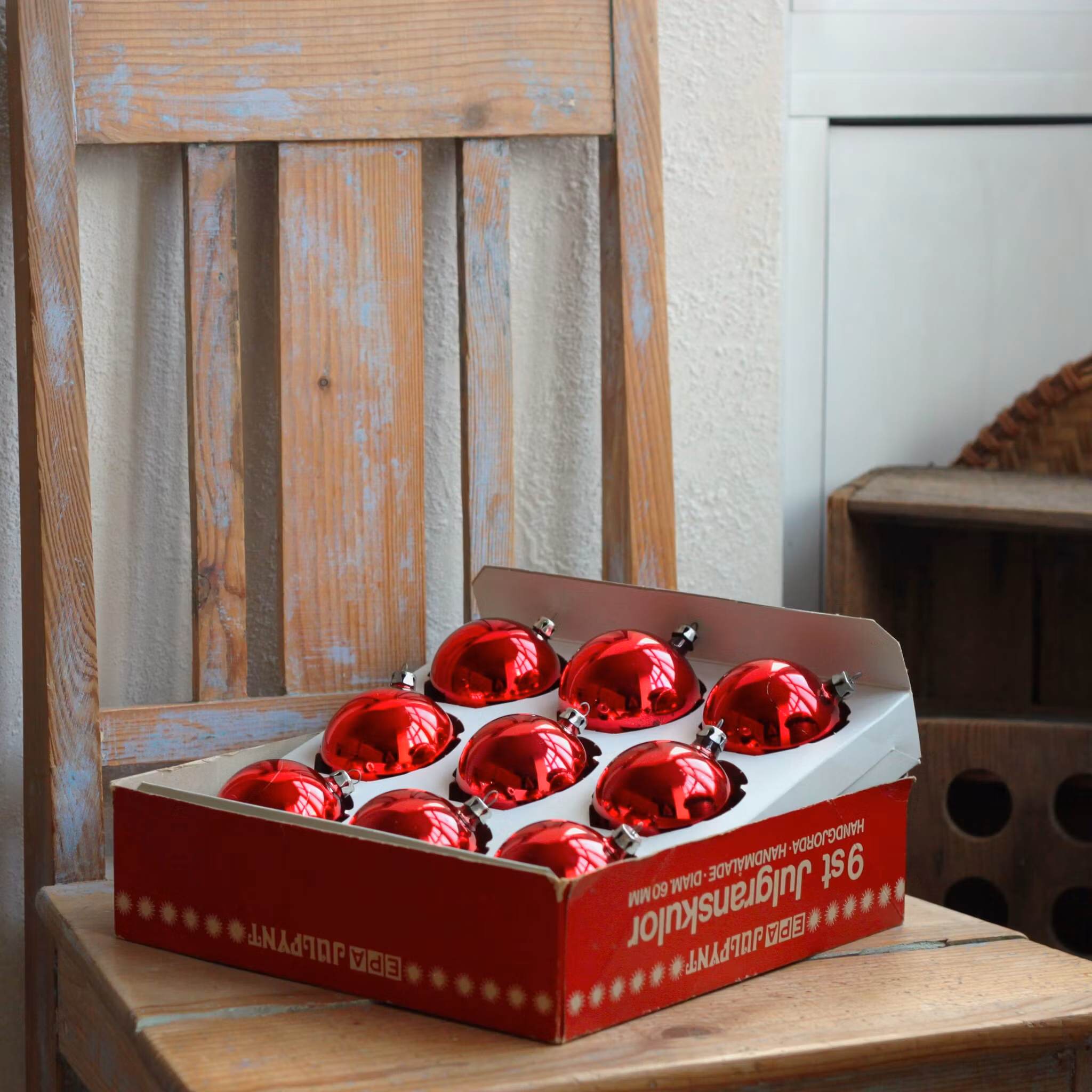 Julgranskulor - Kulor röda