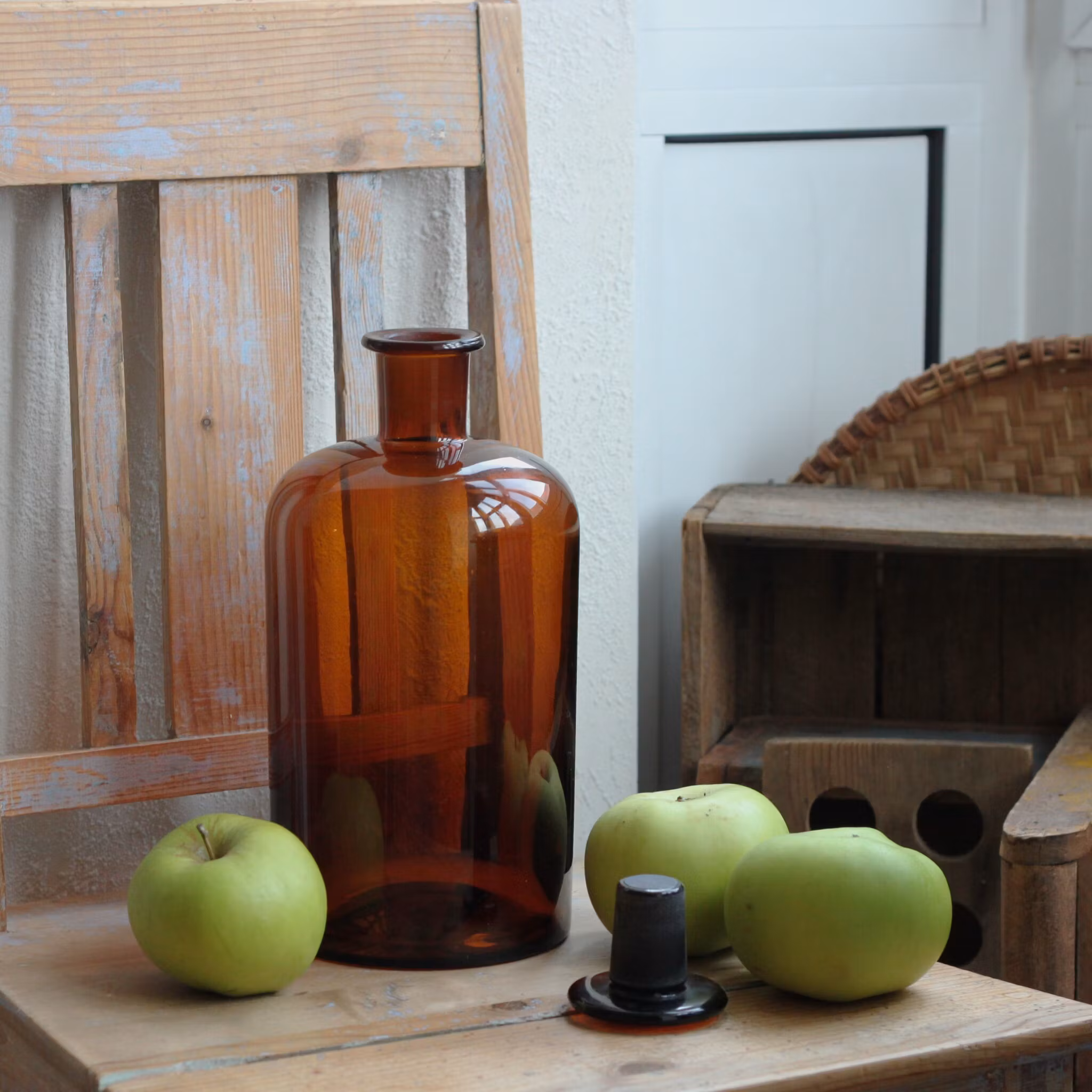 Flaska - stor brun apoteksflaska