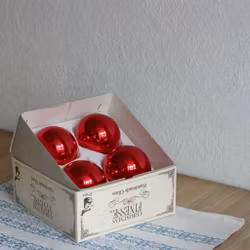 Julgranskulor - Kulor röda