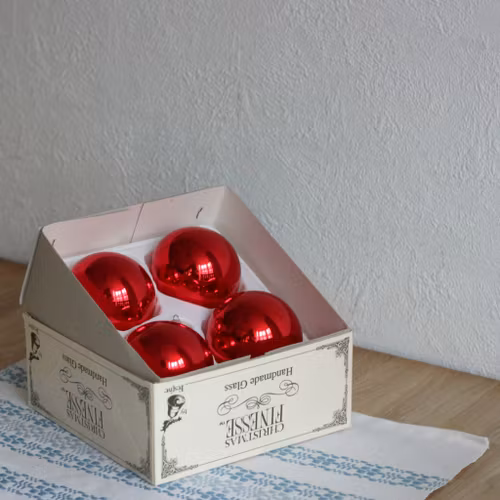 Julgranskulor - Kulor röda