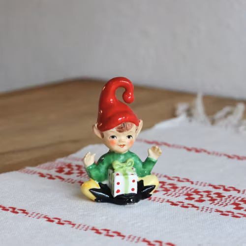 Tomte - Alv Nisse i porslin