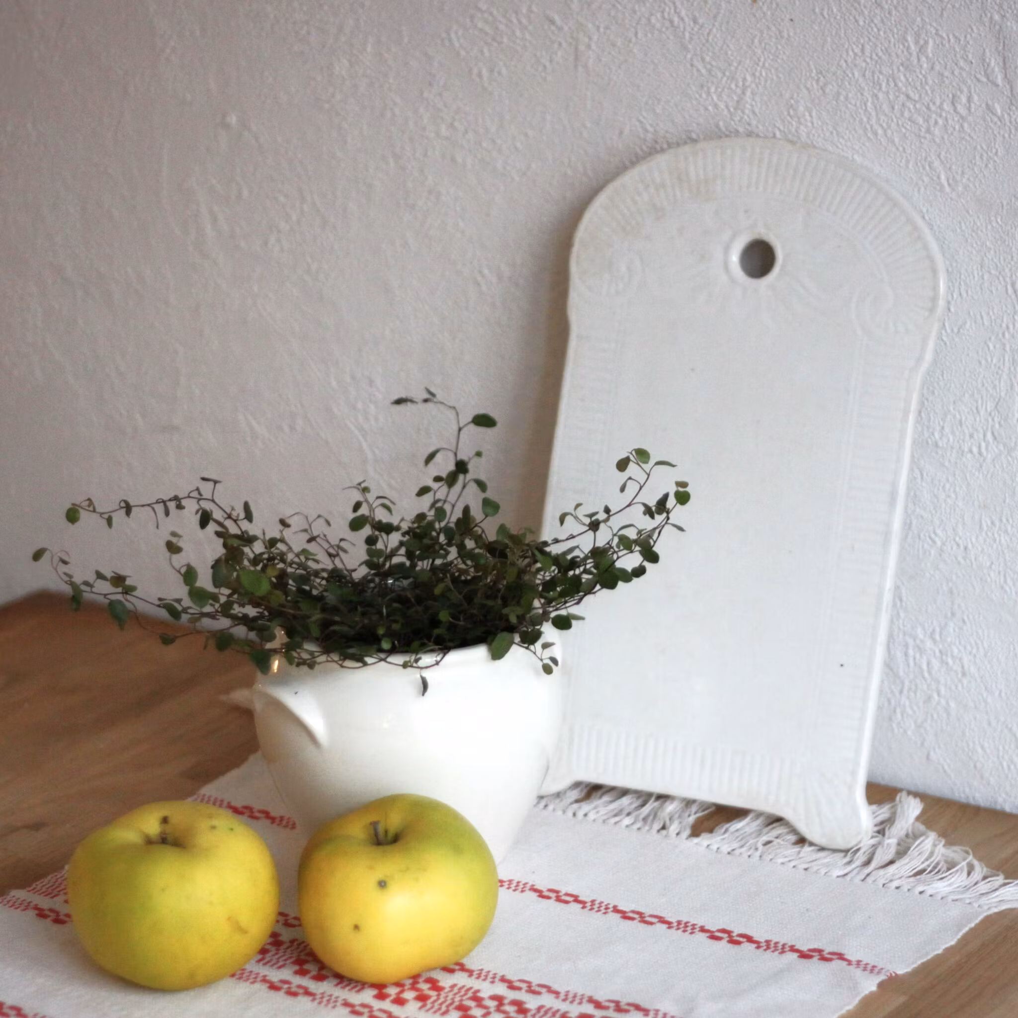 Skärbräda - Vit i porslin