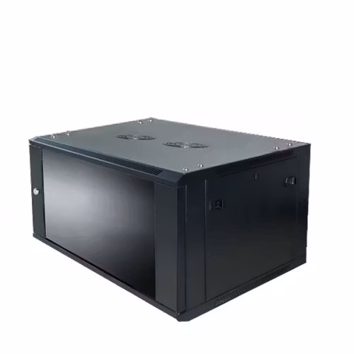Caymon WPR406 är ett 19” rackskåp i metall (6HE) för fast vägginstallation