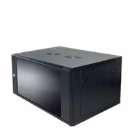 Caymon WPR406 är ett 19” rackskåp i metall (6HE) för fast vägginstallation