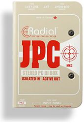 Radial JPC™ Stereo DI-box för PC och A/V, Fantommatad