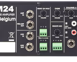 Audac COM24MK2 – 5-zoners linjeslutsteg med prioritetfunktion