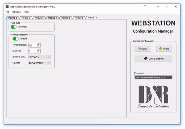 D&R WEBSTATION BROADCASTMIXER