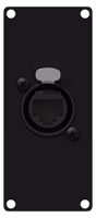 CASY167/B  kontaktpanel med Neutrik EtherCon (front) till RJ45 (baksida)
