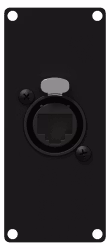 CASY167/B  kontaktpanel med Neutrik EtherCon (front) till RJ45 (baksida)