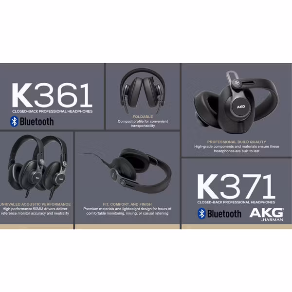 K361 BT | Bluetooth and Cable Headphone