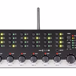 Audac PRE240 Zonmixer - Effektiv och PraktiskUpptäck Audac PRE240, en kraftfull 19” zonmixer som revolutionerar din ljudsetup. Optimal för professionellt ljud med fyra oberoende utgångszoner och en mä