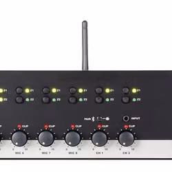Audac PRE220 - 19" Zonmixer med Två Zoner & Bluetooth