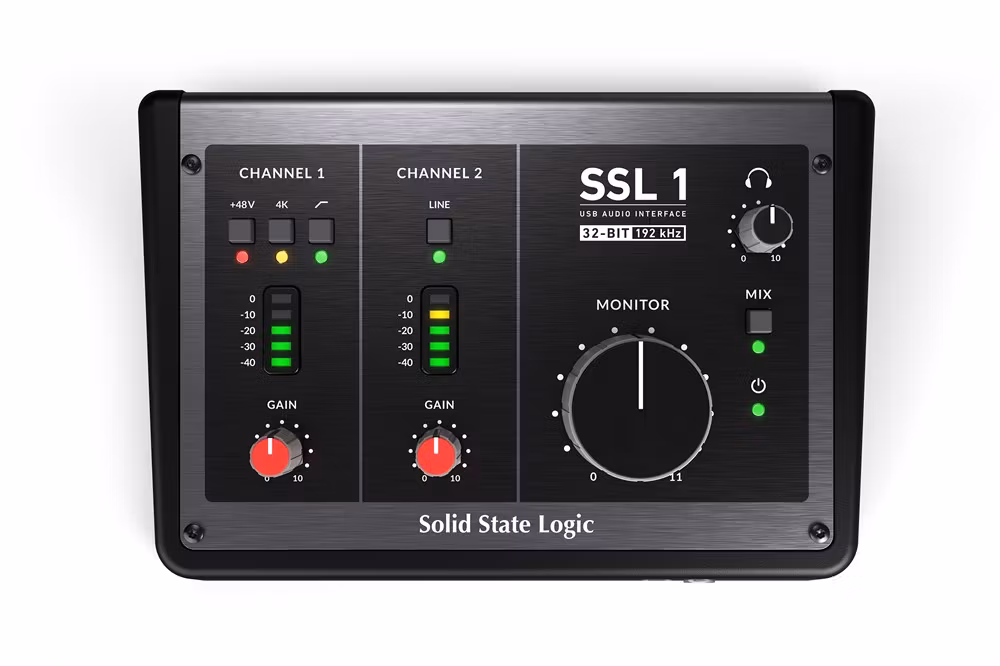 SSL 1 Audio Interface – USB-ljudkort för podcast, streaming och hemmastudio