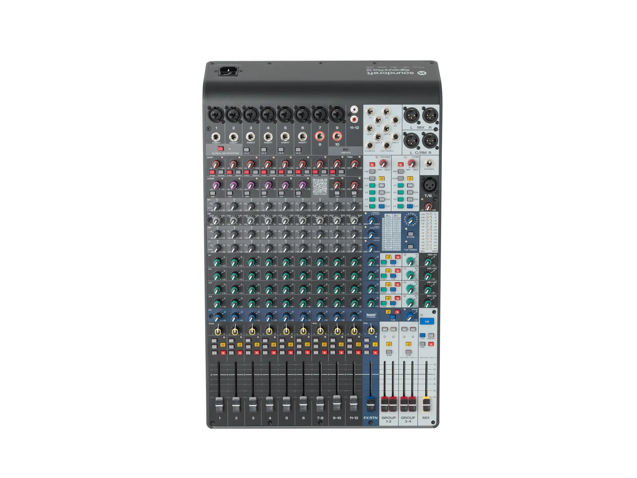 Soundcraft Signature Plus 12 – analogt mixerbord med USB-C & Lexicon-effekter