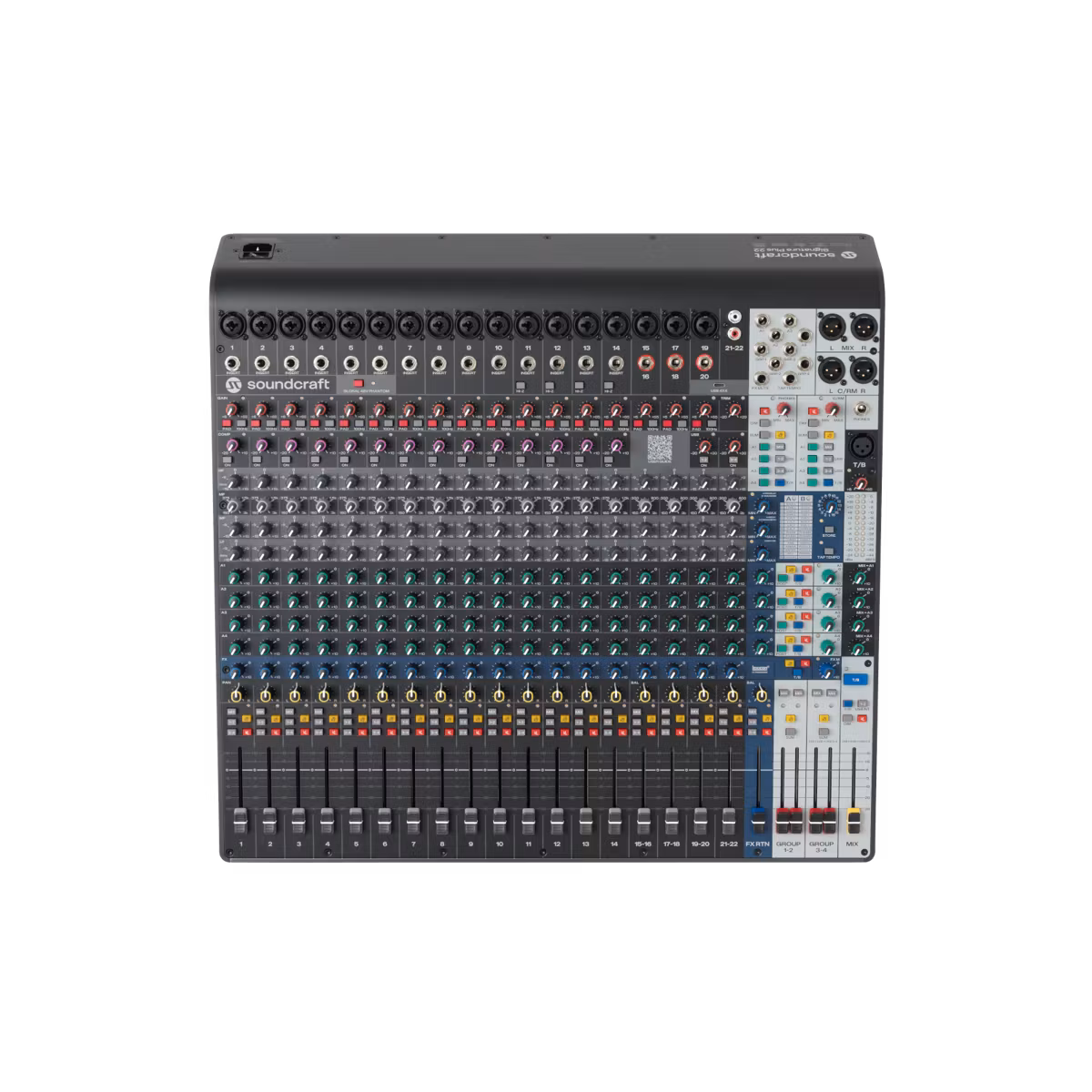 Soundcraft Signature Plus 22 – analogt mixerbord med USB-C & Lexicon-effekter