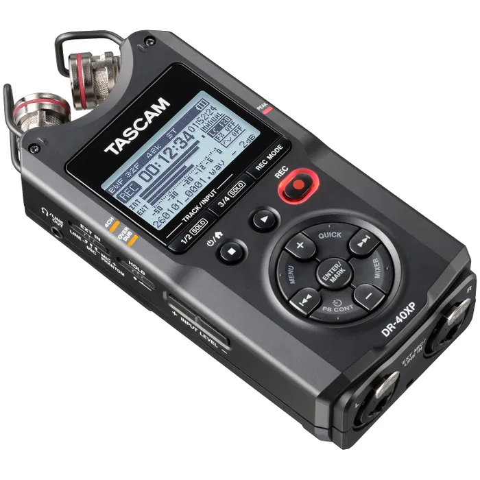 Tascam DR-40XP – Portabel 4-kanals inspelare med 32-bit float & USB-C